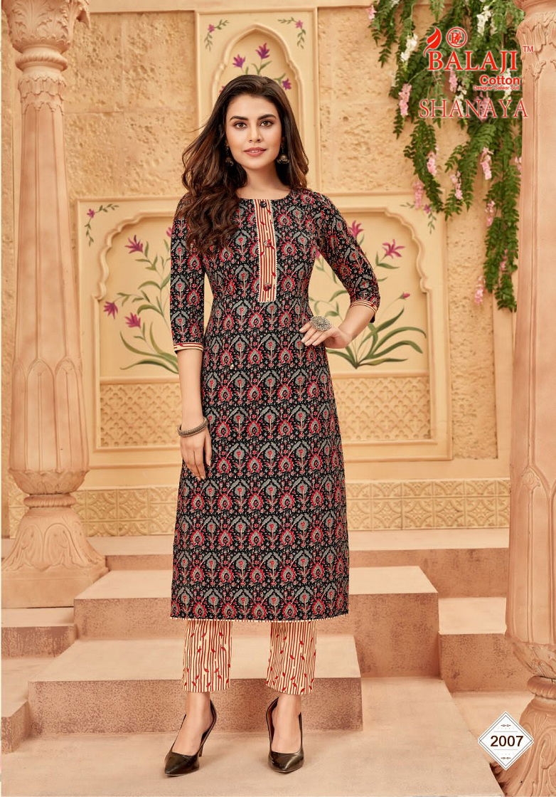Balaji Shanaya Vol 2 Wholesale Cotton Kurti With Bottom Catalog
